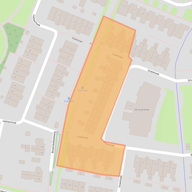 Kaart van postcodegebied 7546HN.