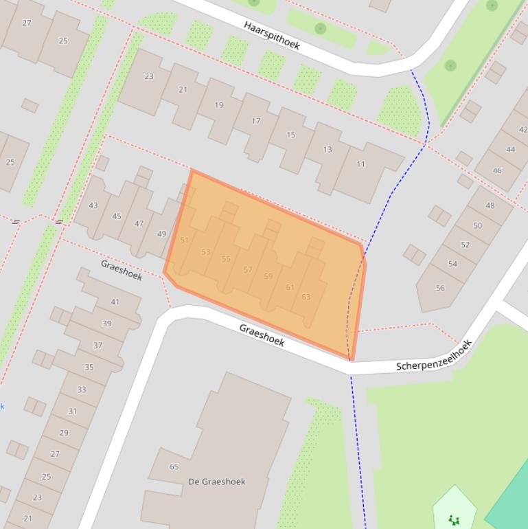 Kaart van postcodegebied 7546HP.