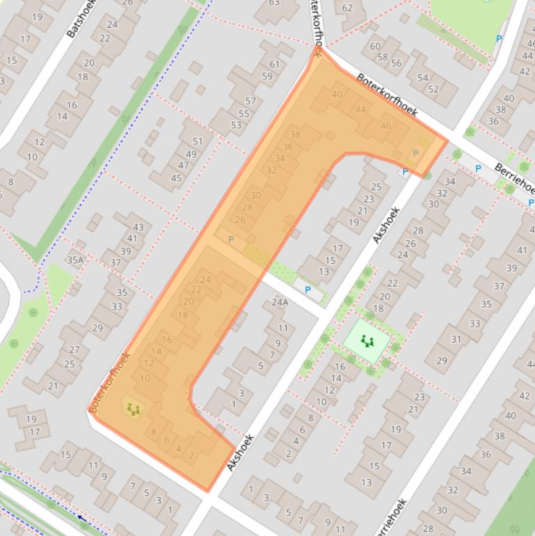 Kaart van postcodegebied 7546JA.