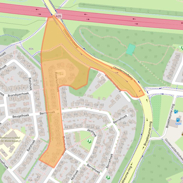 Kaart van postcodegebied 7546JD.