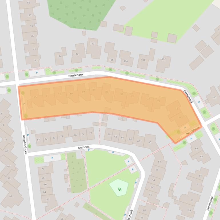 Kaart van postcodegebied 7546JR.