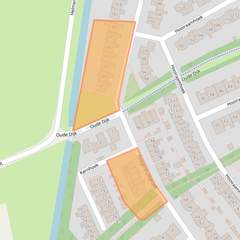 Kaart van postcodegebied 7546KD.