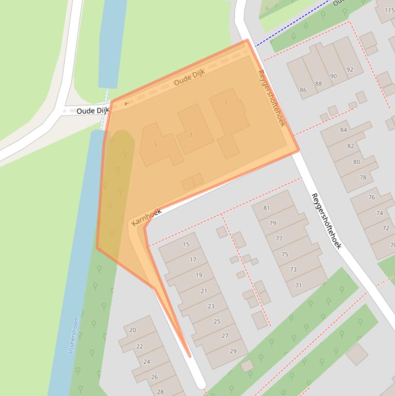 Kaart van postcodegebied 7546KL.