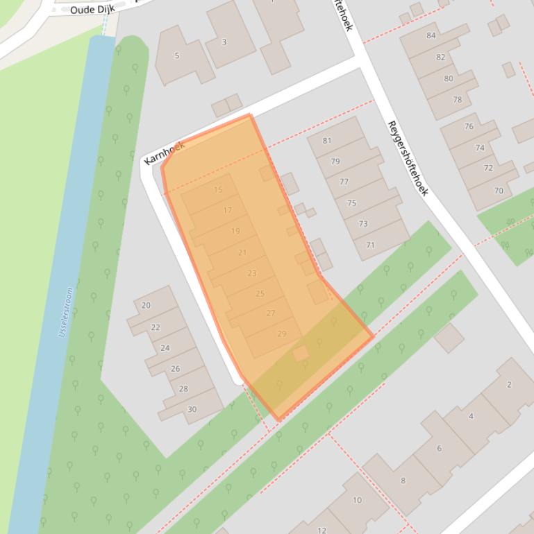 Kaart van postcodegebied 7546KS.