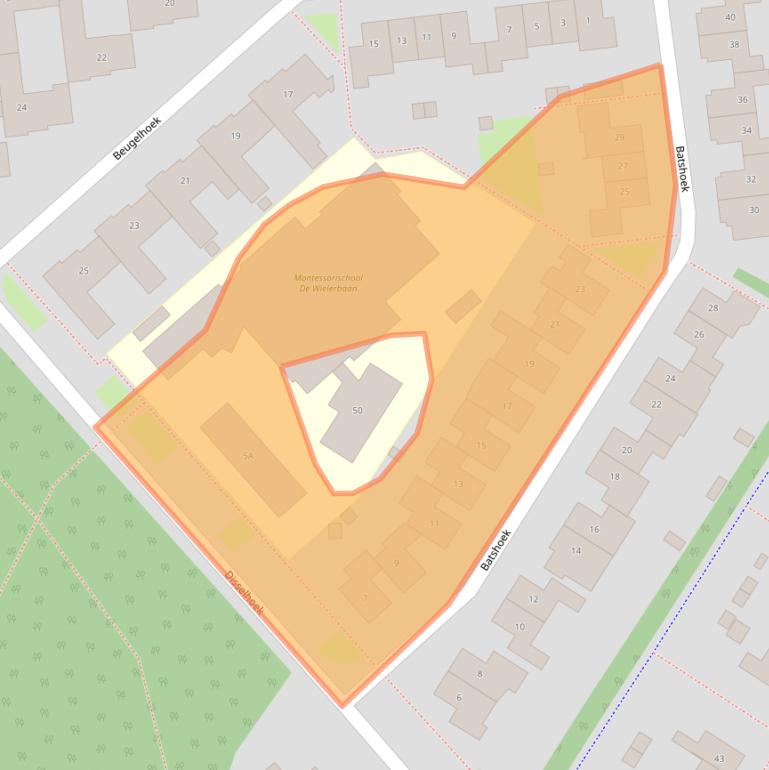 Kaart van postcodegebied 7546LC.