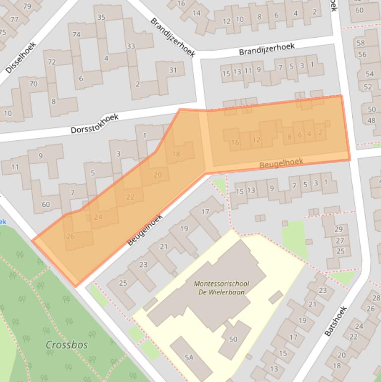 Kaart van postcodegebied 7546LE.