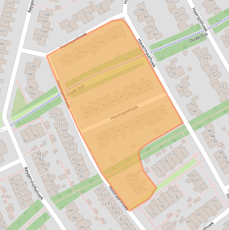 Kaart van postcodegebied 7546MB.
