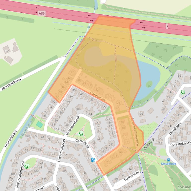 Kaart van postcodegebied 7546MX.