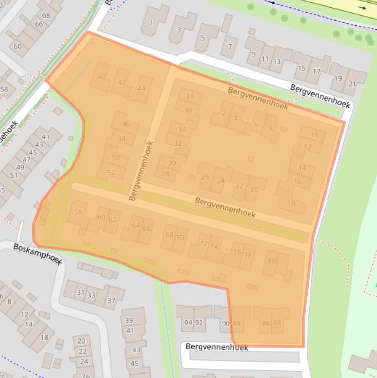 Kaart van postcodegebied 7546NB.
