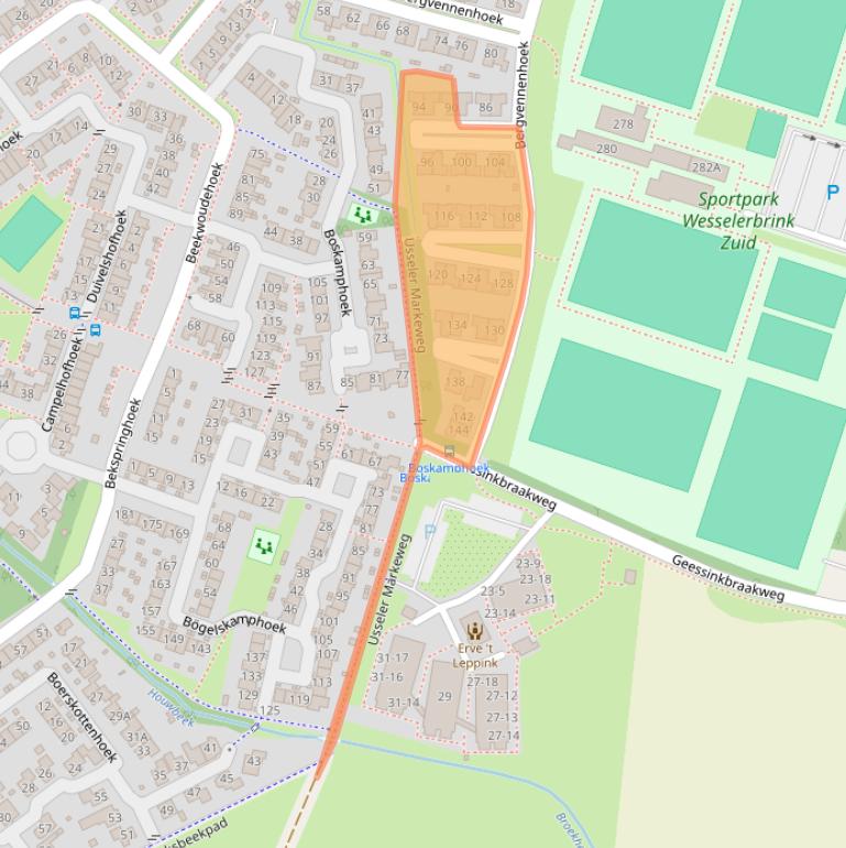 Kaart van postcodegebied 7546NC.