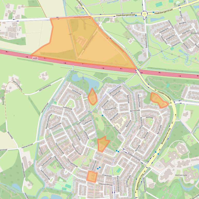 Kaart van postcodegebied 7546PA.