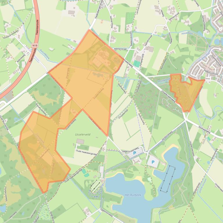 Kaart van postcodegebied 7546PE.