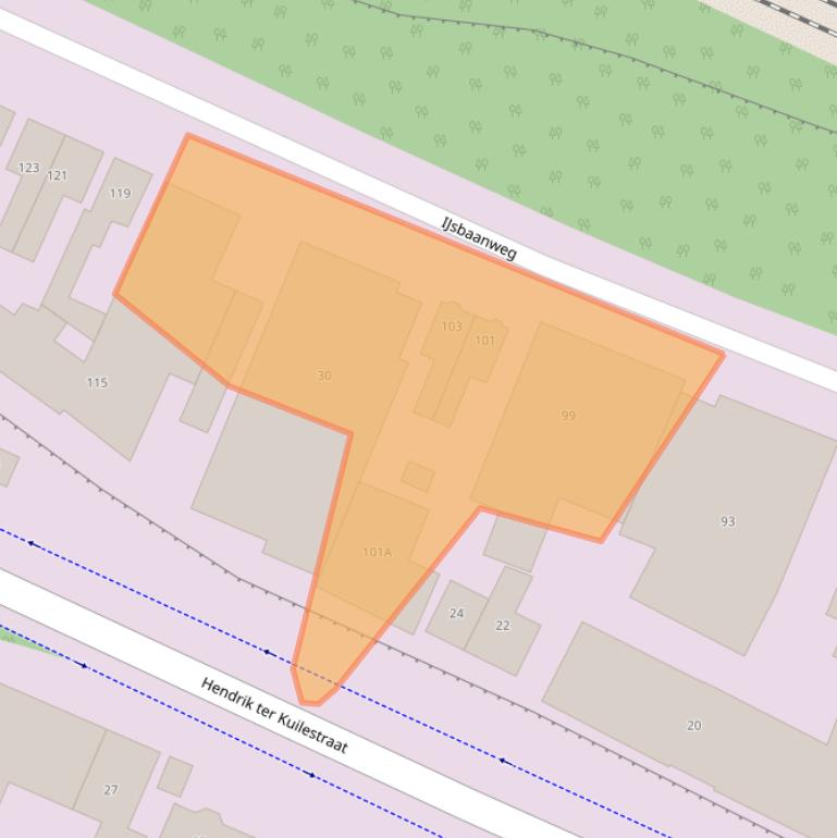 Kaart van postcodegebied 7547AE.