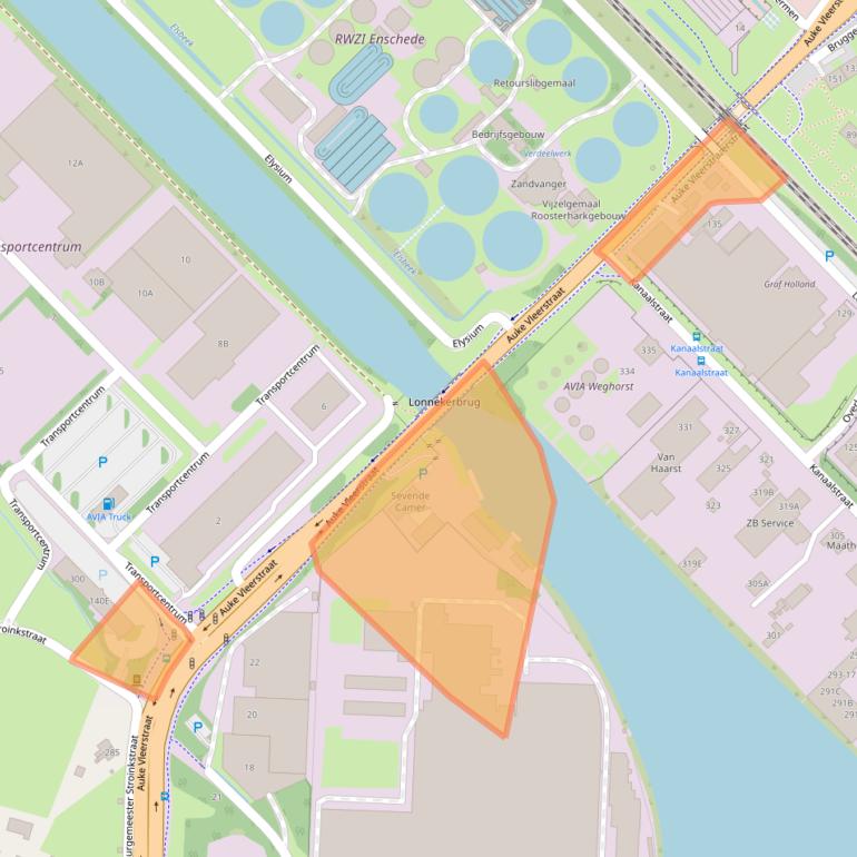 Kaart van postcodegebied 7547AN.