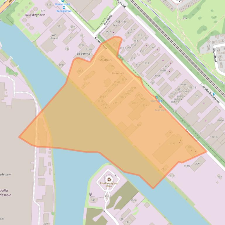 Kaart van postcodegebied 7547AS.