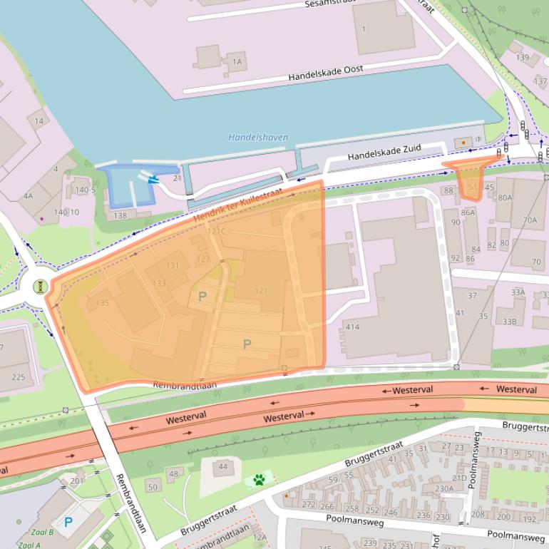 Kaart van postcodegebied 7547BC.