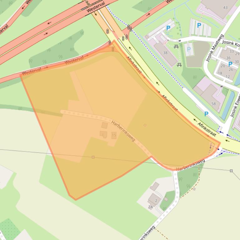 Kaart van postcodegebied 7547PD.