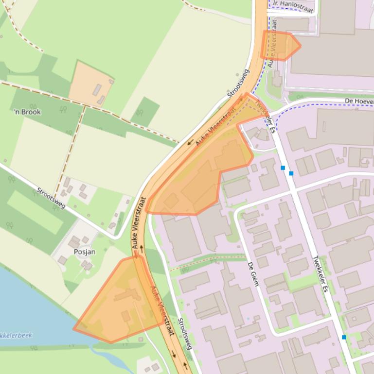 Kaart van postcodegebied 7547PH.