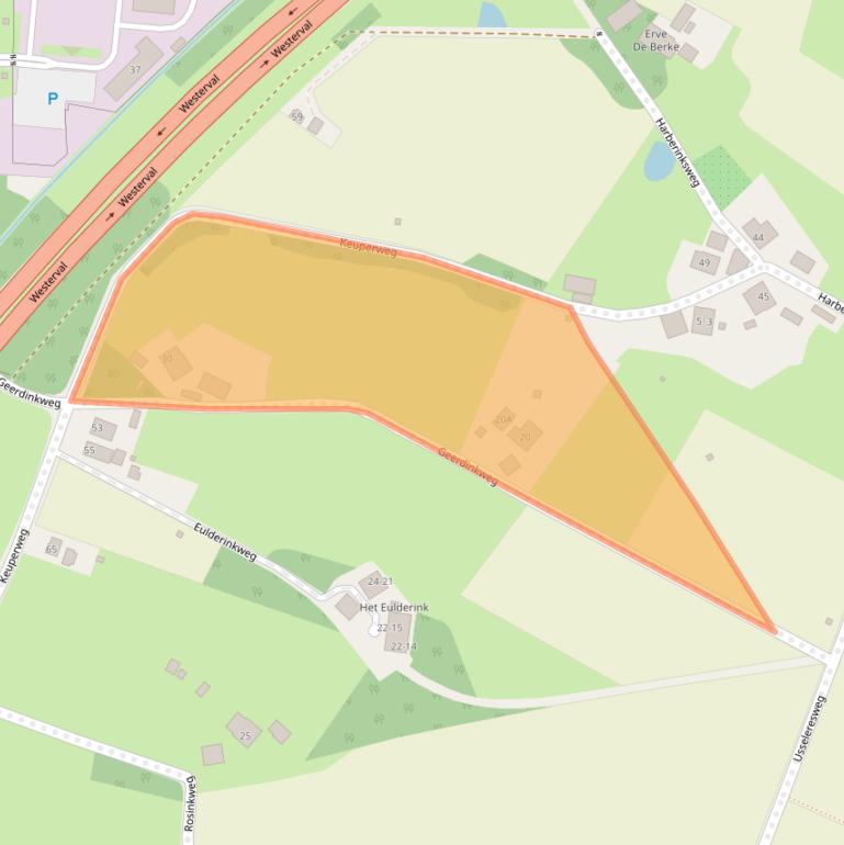 Kaart van postcodegebied 7547PM.