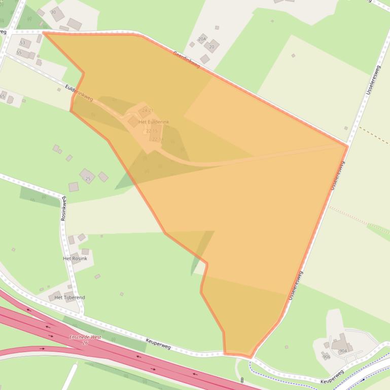 Kaart van postcodegebied 7547PR.