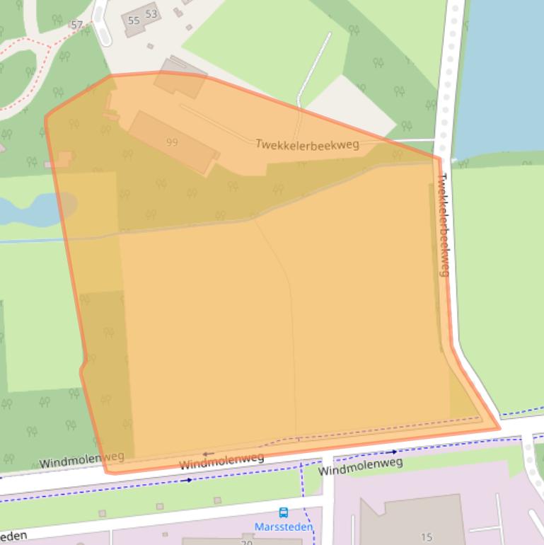 Kaart van postcodegebied 7547RC.