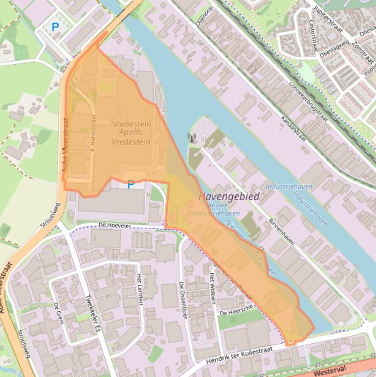 Kaart van postcodegebied 7547RD.