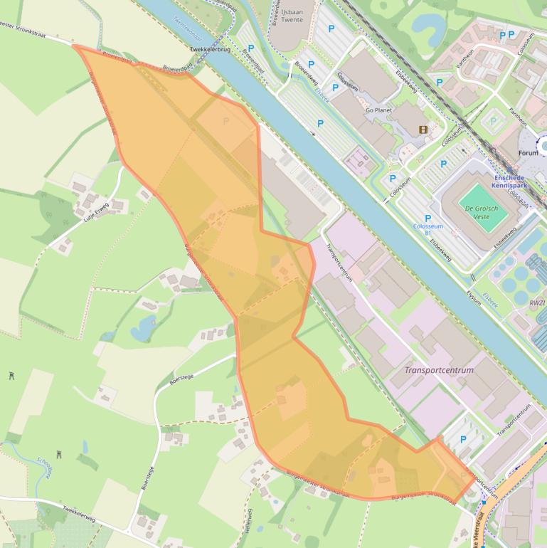 Kaart van postcodegebied 7547RJ.