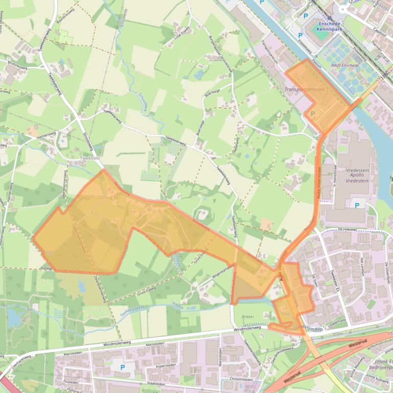 Kaart van postcodegebied 7547RW.