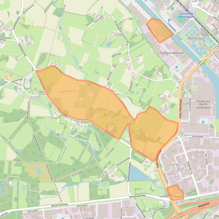 Kaart van postcodegebied 7547RX.