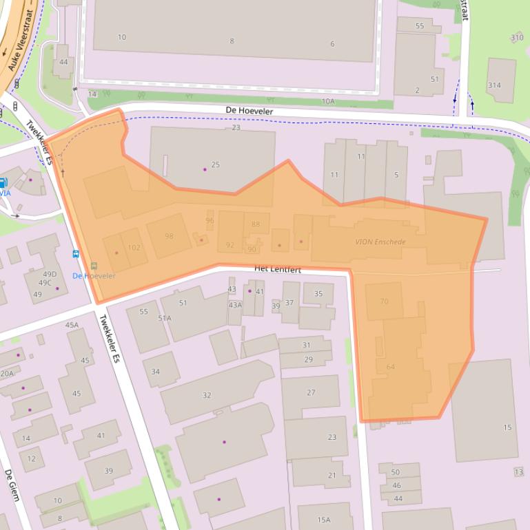 Kaart van postcodegebied 7547SP.