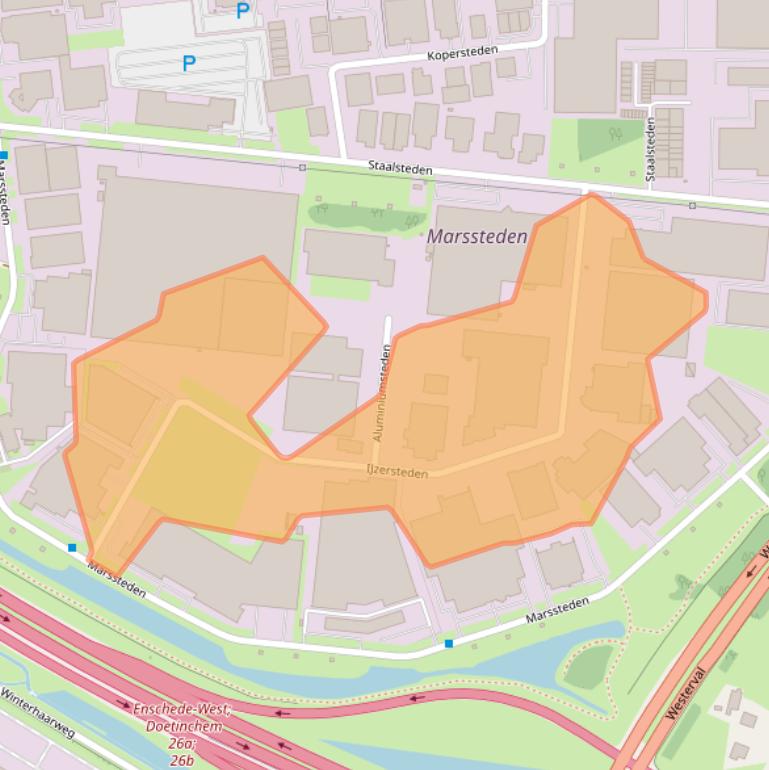 Kaart van postcodegebied 7547TB.
