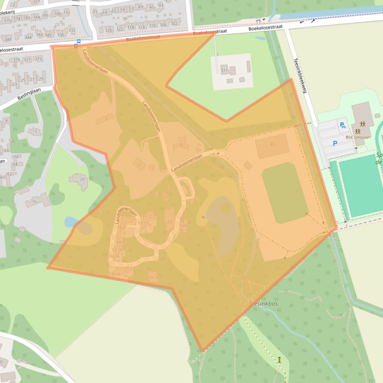 Kaart van postcodegebied 7548AL.