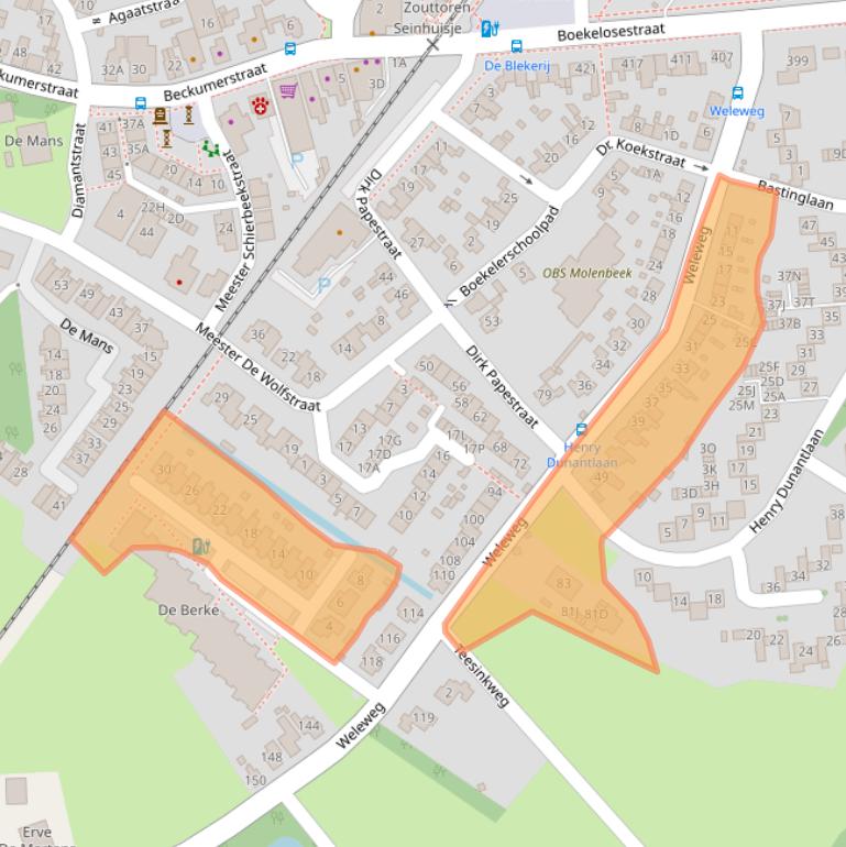 Kaart van postcodegebied 7548BA.