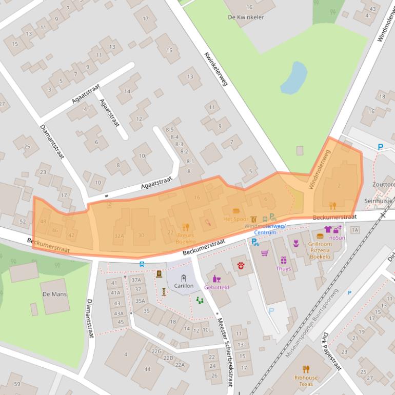 Kaart van postcodegebied 7548BG.