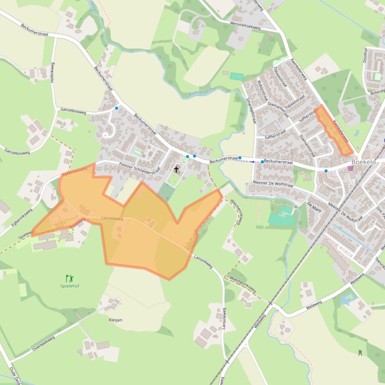 Kaart van postcodegebied 7548BP.