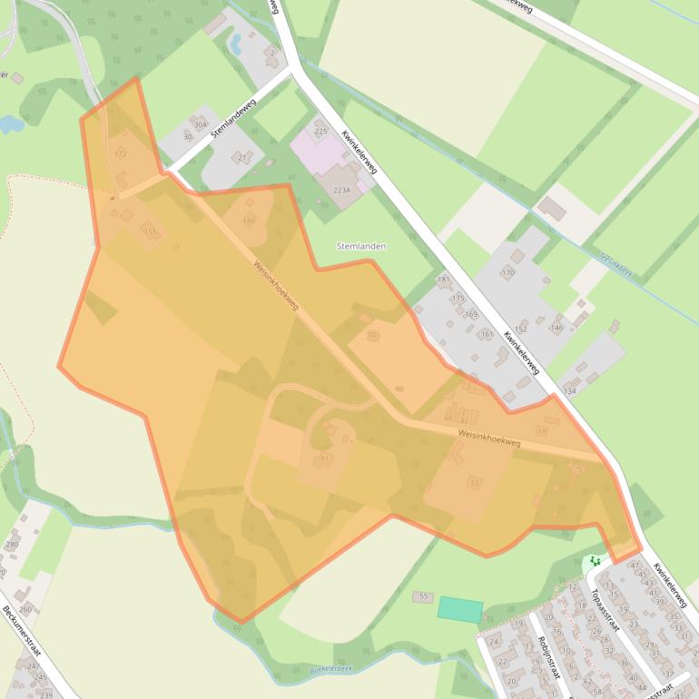 Kaart van postcodegebied 7548BW.