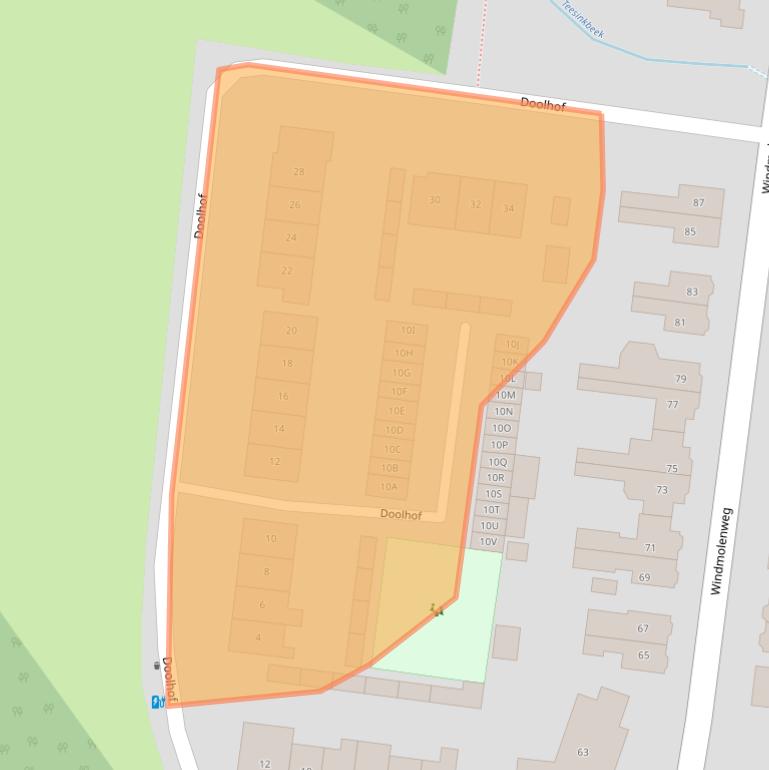 Kaart van postcodegebied 7548BZ.