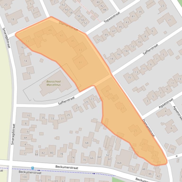 Kaart van postcodegebied 7548CH.