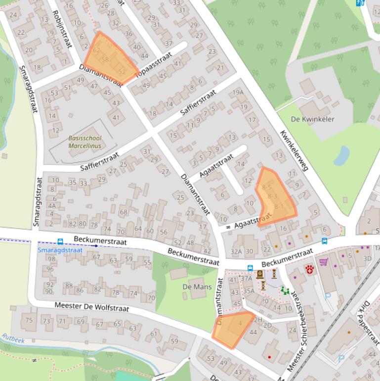 Kaart van postcodegebied 7548CJ.