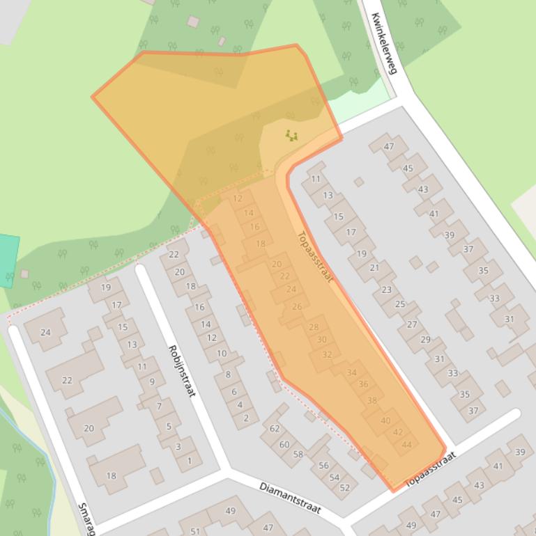 Kaart van postcodegebied 7548CL.