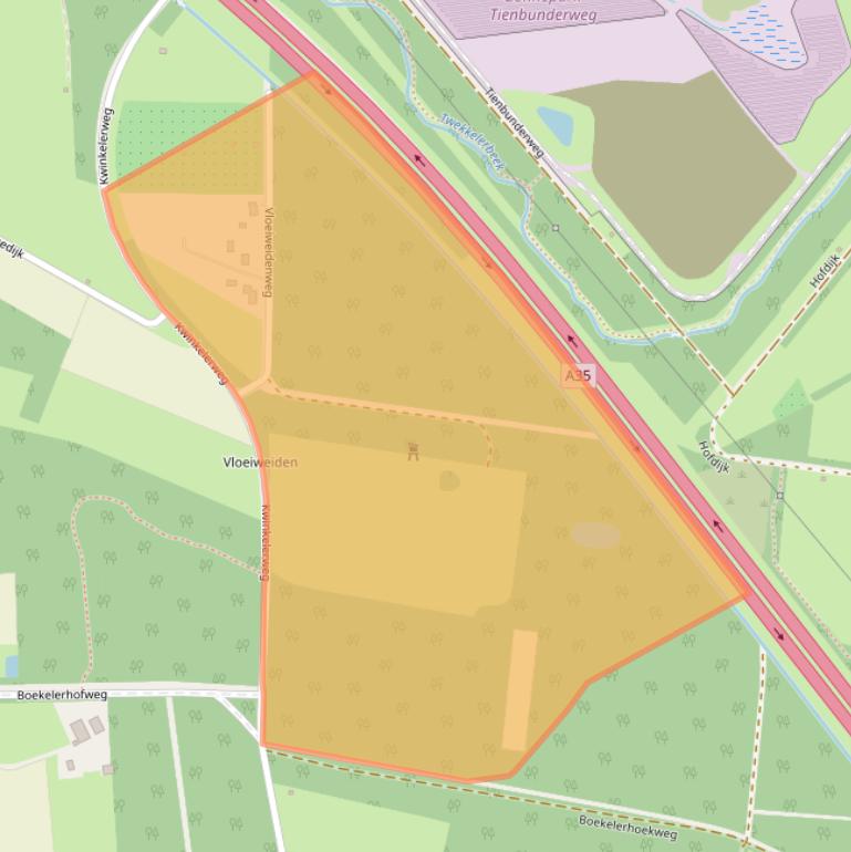 Kaart van postcodegebied 7548CZ.