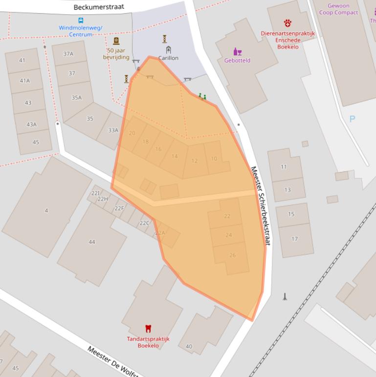 Kaart van postcodegebied 7548DA.
