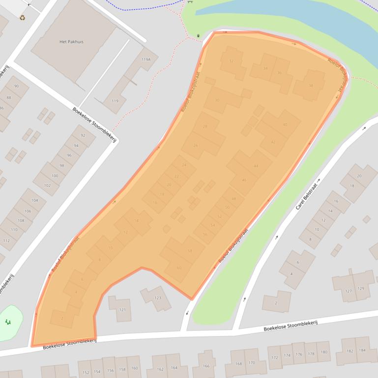 Kaart van postcodegebied 7548EJ.