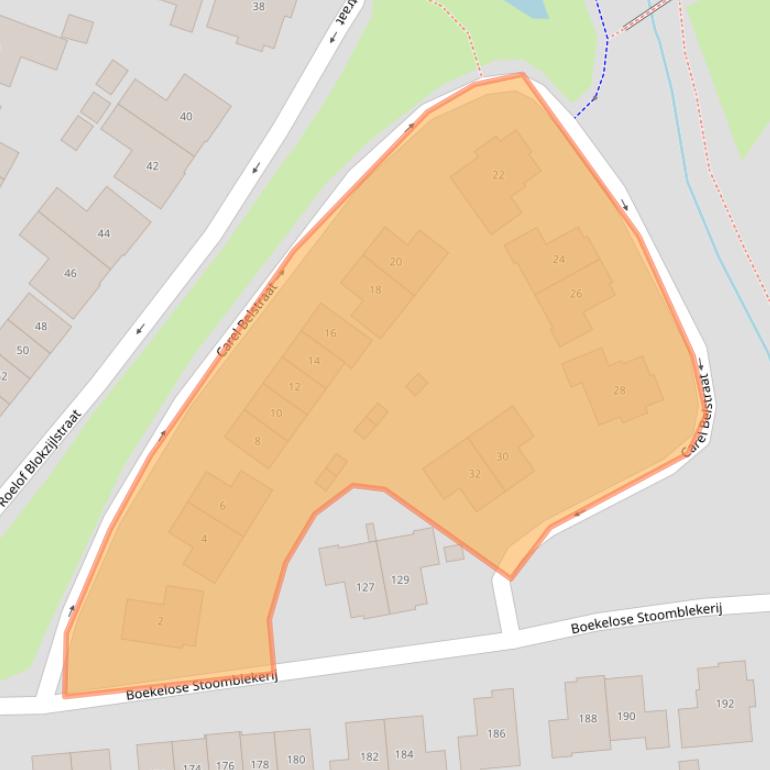 Kaart van postcodegebied 7548EK.