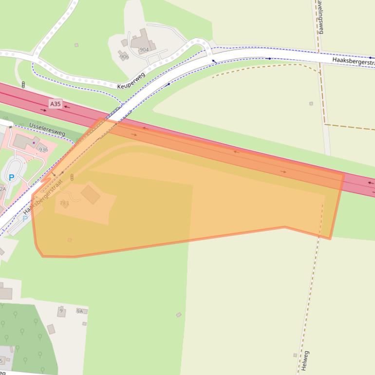 Kaart van postcodegebied 7548PA.