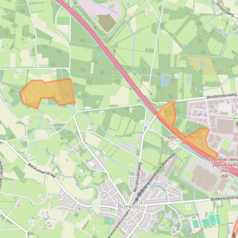 Kaart van postcodegebied 7548PE.