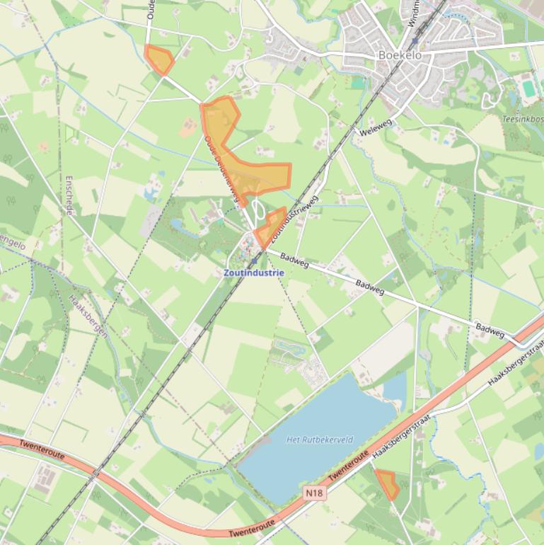 Kaart van postcodegebied 7548PN.