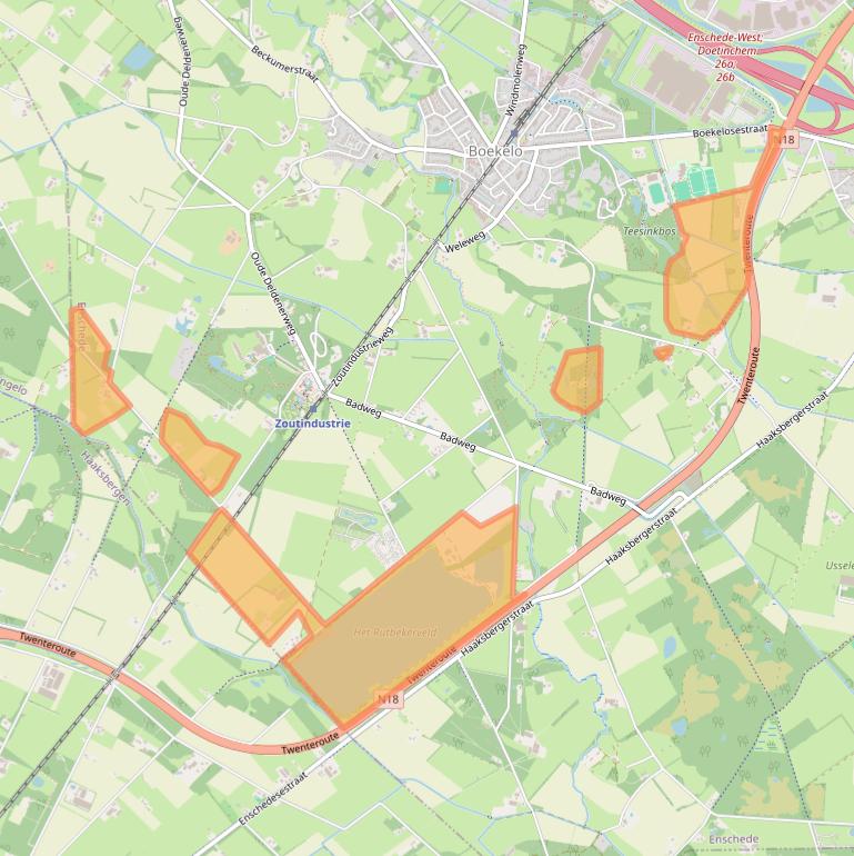 Kaart van postcodegebied 7548PP.