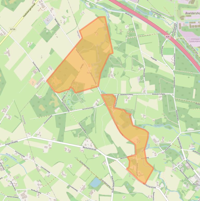 Kaart van postcodegebied 7548PZ.