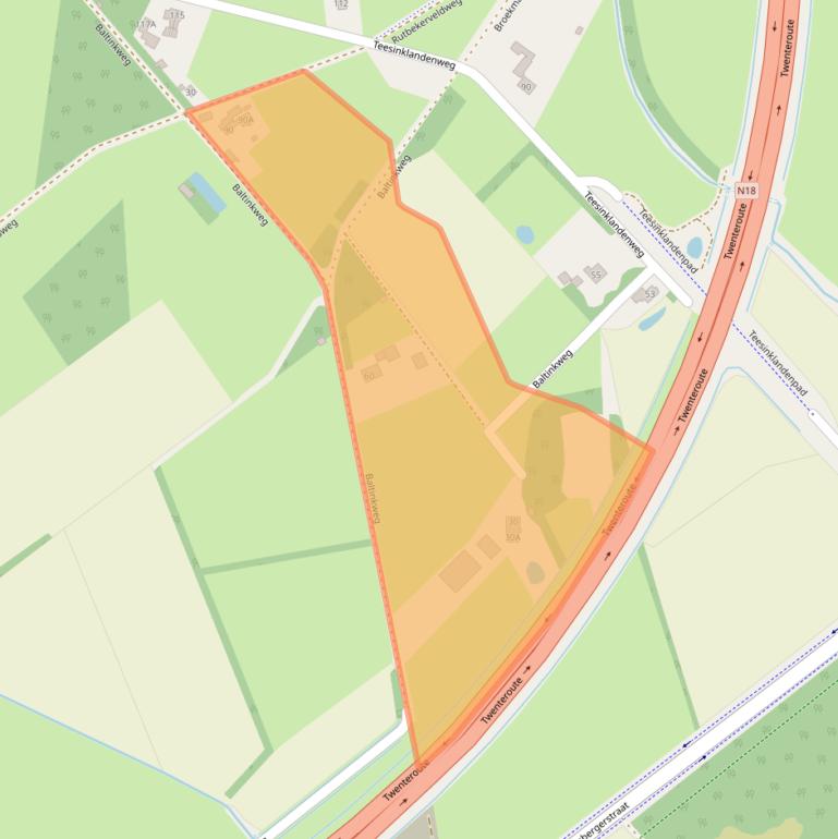 Kaart van postcodegebied 7548RW.